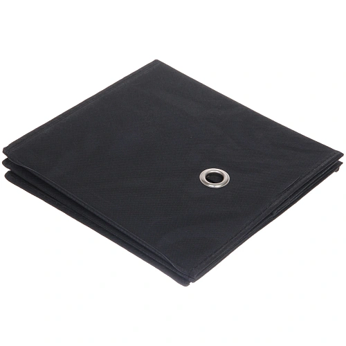 Короб - органайзер складной стеллажный для хранения вещей с ручками УЮТДОМА, цвет черный, 282728см _4