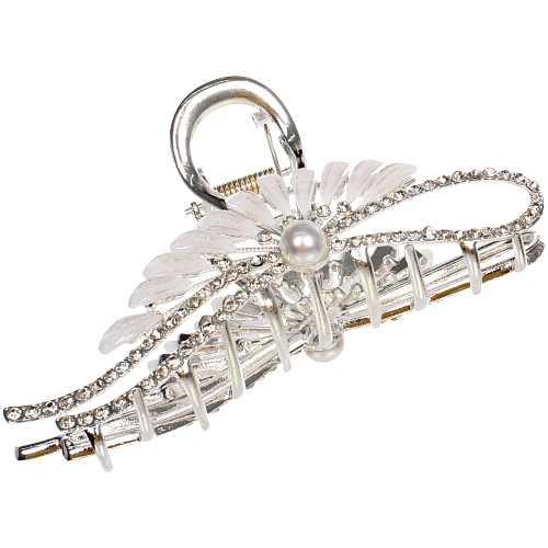 Заколка - краб для волос на блистере LAVITA, завиток, цвет серебро и золото, 115,5см_5