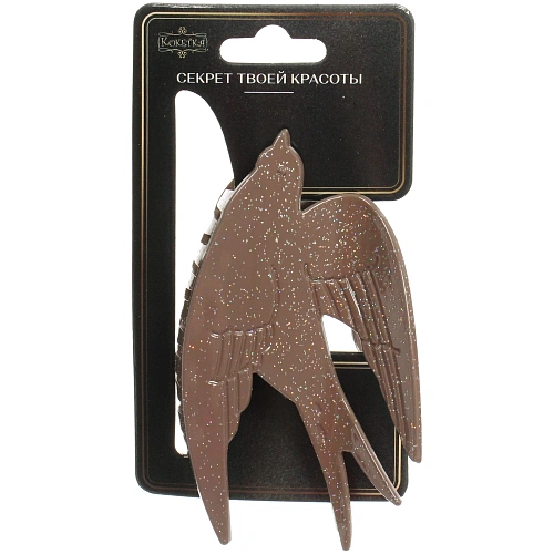 Заколка - краб для волос AKS - VIENTO, микс 6 цветов, классика, 9,55,5см _14