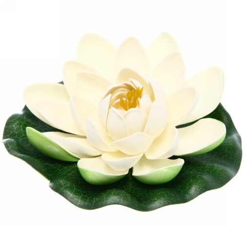 Растение водоплавающее "Кувшинка Розитта" d-15см белая