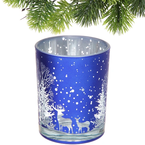 Подсвечник Зимнее сияние 1012,5 см, Синий_4