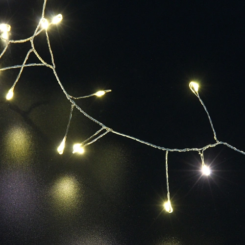 Гирлянда для дома 2,0 м 150 ламп LED  Мишура, IP-40, Теплый белый_13