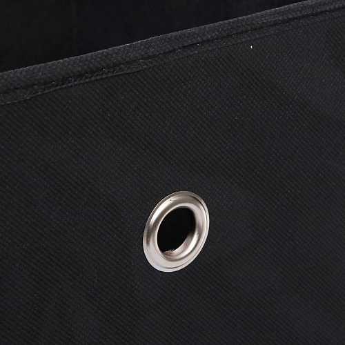 Короб - органайзер складной стеллажный для хранения вещей с ручками УЮТДОМА, цвет черный, 282728см _3