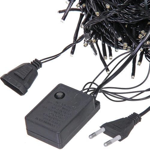 Гирлянда для дома НИТЬ Твинкл Лайт 40 м 800 ламп LED, чернпров, 8 реж, IP-20 Белый (возможность соединения)_5