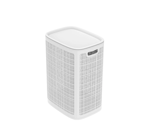 Корзина для белья Лён 75л 43*32,1*60см белый