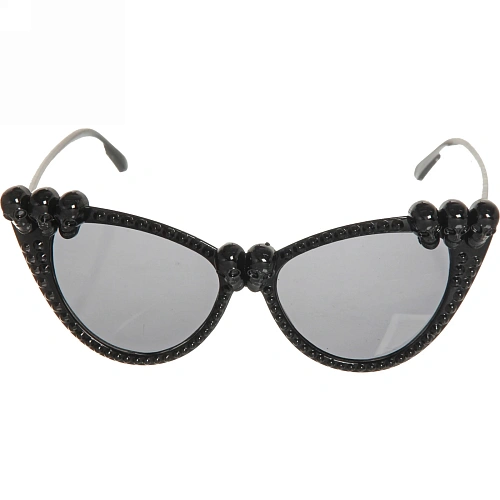 Очки карнавальные Страшное очарование (микс серебро и черный)_9