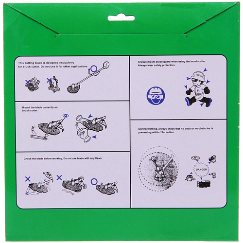 Диск нож для триммера садового 3 лезвия 24025,4мм 3Т_4