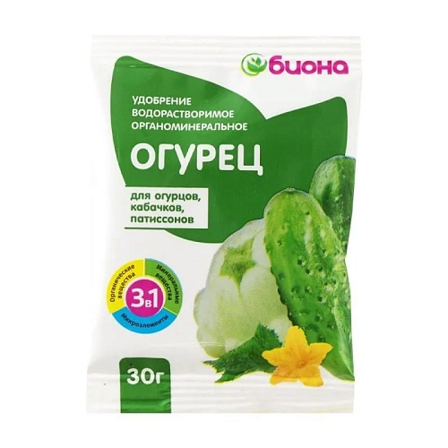 Водорастворимое удобрение  Биона - Огурец, 30г,